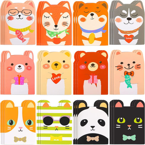 Yexiya 36 Packs Mini Cute Animal Notebooks Christmas Funny Cartoon Animal Notebook for Christmas Valentine's Day Gift School Office Party Favors (...