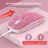 HXMJ Bling Dazzling Rechargeable 2.4GHz+5.2 Bluetooth Wireless Mouse Covered with Crystal Diamond Rhinestone,RGB Backlit,Great Gift idea for Her (...