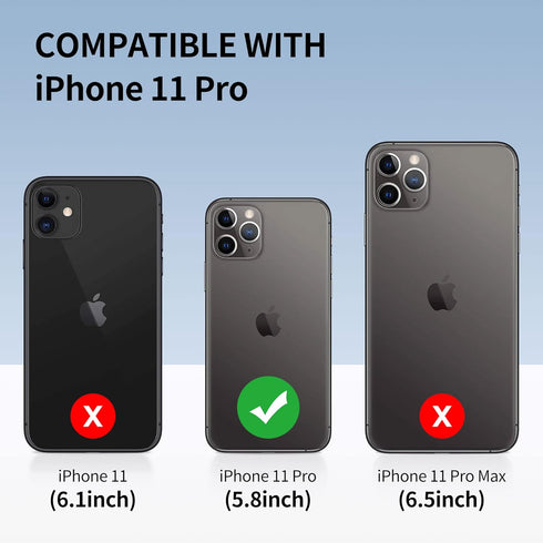 SPORTLINK iPhone 11 Pro Waterproof Case, Full Body Underwater/Rugged/Heavy Duty Shockproof/Dustproof Case with Built-in Screen Protector for iPhon...