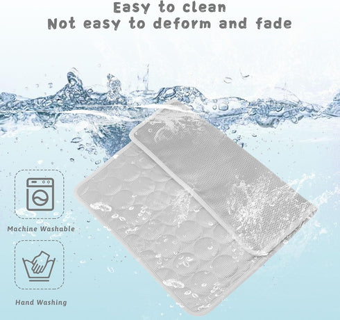Dogs Cats Pet Cooling Mat, Summer Dog Cooling Pads Summer Sleeping Kennel Mat, Cooling Mat for Dogs Non-Slip for Indoor or Outdoor, Gray XL...