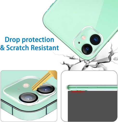 ?3 Pack? Camera Lens Protector for iPhone 11 & iPhone 12 Mini, Ultra HD, Tempered Glass, 9H Hardness, Anti-Scratch, Case Friendly, Easy to Install...