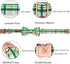 Elegant little tail Dog Collar with Bow - Pink with Green Plaid Boy or Girl Dog Collar Cute Bowtie Pet Collar Adjustable Dog Collar for X-Small Pu...