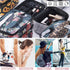 FITINI 3 Pieces Makeup Bags Double Layer Travel Large White Cows Cosmetic Cases Organizer Toiletry Bags Waterproof Small Zipper Pouch for Women Ma...