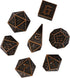 UDIXI Metal DND Dice Maze Carved D&D Dice Set 7PCS Copper Metal Dice with Leather Pouch for Dungeons and Dragons Role Playing Games...