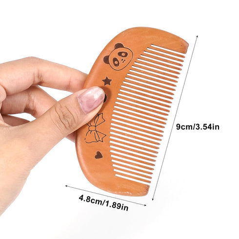 Wooden Comb Mirror Set,Folding Mirror and Comb Set,Wooden Pocket Mirror with Hair Brush,Makeup Mirror for Women Grils,Text...