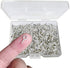 300PCS Mini Screw Eye Pin Pegs, 10 x 5mm Hooks, Self-Tapping Screws for Arts & Crafts, Cork Top Bottles & DIY Jewelry Making (Silver)...