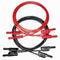 CESS-212 Safety Banana 12 Gauge Wire Silicone Multimeter Test Leads Male to Male, 2 Pairs 8 Plugs...