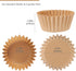 Caperci Heavy Duty Standard Natural Cupcake Liners 150 Counts - Grease-Resistant Paper Muffin Baking Cups, Odorless, No Muffin Pan Needed, Easily ...