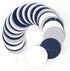 Navy Blue White Silver Paper Garland,52Ft Gender Reveal Hanging Decoration Streamer Banner,Graduation Engagement Christmas Wedding Birthday Party ...