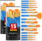 AROIC Acrylic Paint Brush Set, 30 pcs Nylon Hair Paint Brushes for All Purpose Oil Watercolor Face Body Rock Painting Artist, Small Paint Brush Ki...