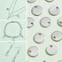 PH PandaHall 100 Pcs 304 Stainless Steel Flat Round Blank Stamping Tag Pendants Charms Diameter 8mm for Jewelry Making...