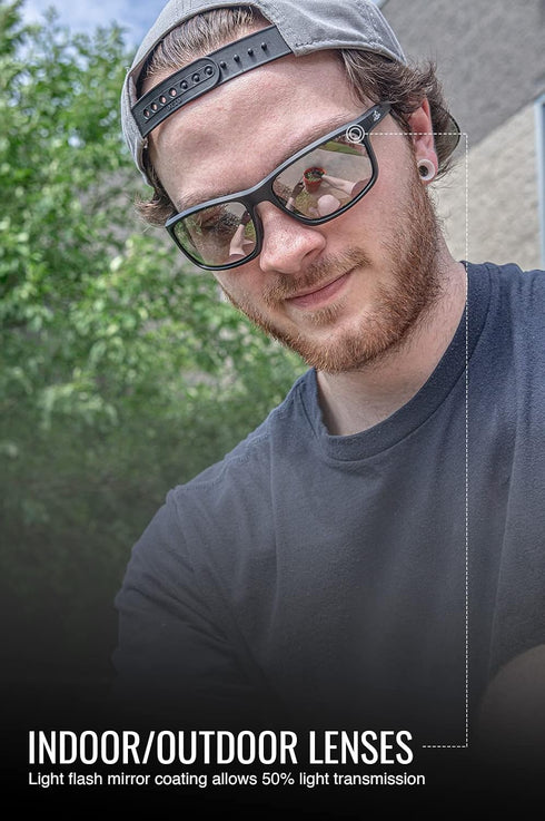Bullhead Safety Eyewear BH2766AF Pompano, Matte Black Frame/Temple, Indoor/Outdoor Anti-Fog Lens, Black Tpr Nose Piece And Temple Ends...