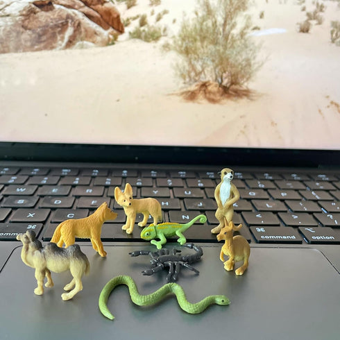 Safari Ltd. Good Luck Minis Desert Fun Pack - 8 Pack of (1) Inch Animal Figures - Toy for Boys, Girls & Kids Ages 5+...