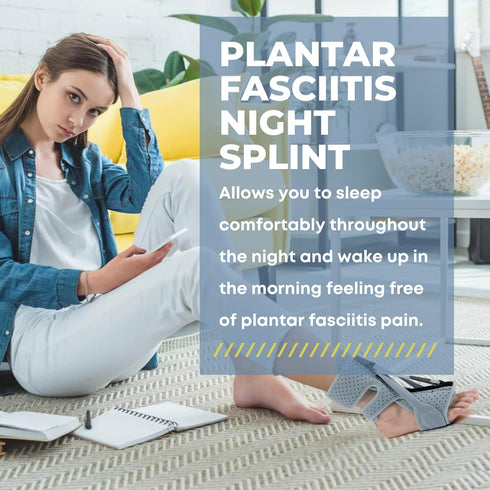 Plantar Fasciitis Night Splint,Ankle Brace for Plantar Fasciitis Relief,Adjustable Breathable Plantar Fasciitis Ankle Brace For Achilles Tendoniti...