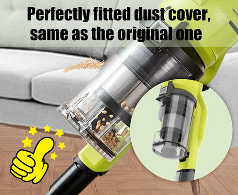 Replacement Gasket Compatible with Ryobi 18v Stick Vaccum Dust Bin Lid, Works for Models PCL720, PBLSV716, PBLSV717, Easy-to-Install Seal for Impr...