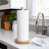 Wooden Paper Towel Holder Stand - Kitchen Paper Hanger Rack Bathroom Towel Roll Stand Organizer Simply Standing Countertop Paper Roll Holder, WPTH...