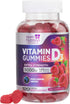 Vitamin D3 Gummies Extra Strength 5000 IU (125 mcg) - Bone, Teeth, Muscle & Immune Support Vitamin D Gummy Dietary Supplement, Nature's Berry Vita...