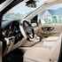 SEG Direct Car Steering Wheel Cover for All Standard-Size Steering Wheels with 14 1/2 inches - 15 inches Outer Diameter, Beige Microfiber Leather...