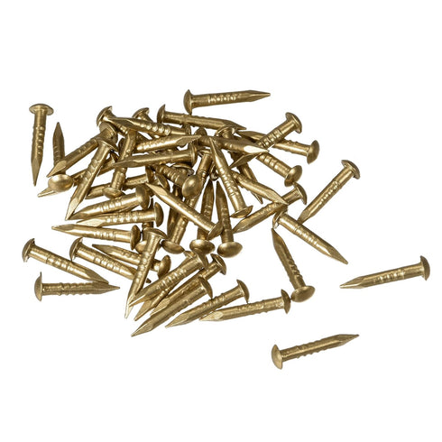 uxcell Small Tiny Brass Nails 1.5x10mm for DIY Decorative Pictures Wooden Boxes Household Accessories 50pcs...