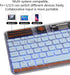 Bluetooth Keyboard for iPad, 10-inch Wireless Keyboard for PC Tablet Phone Computer, Rechargeable Multi-Device RGB Backlit Keyboard, Compatible wi...