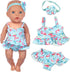 UNICORN ELEMENT 8 Pcs Baby Doll Clothes and Accessories, Baby Doll Feeding and Caring Set with Baby Doll Diaper Bag, Clothes, Diapers, Bottles, Pa...