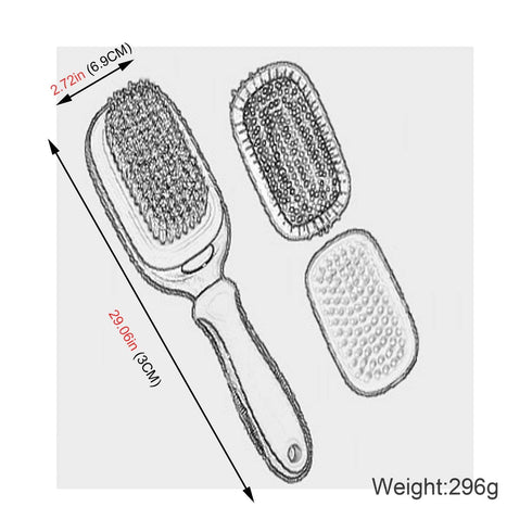 5 in 1 Pet Grooming Kit Dog Brush & Cat Brush Set 2 Sided Detachable Dematting Deshedding Comb for Stubborn Mats & Tangles,Hair Removing,Bath&Mass...
