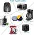 Appliance Slider, 12 Pcs Appliance Sliders for Kitchen Appliances for Most Countertop Appliance Coffee Maker, Air Fryer, Pressure Cooker, Mixer, w...