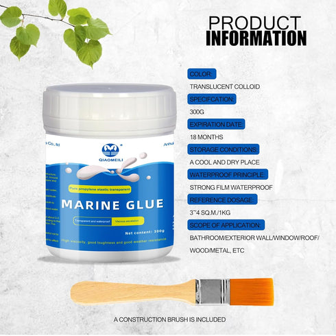 Invisible Waterproof Agent,Waterproof Anti-Leakage Agent,No Pounding Brick Leakage, Super Strong Adhesive Seal Coating-(10.6 oz 300 Grams)...