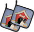 Caroline's Treasures BB2830PTHD Dog House Collection Papillon Black White Pair of Pot Holders Kitchen Heat Resistant Pot Holders Sets Oven Hot Pad...