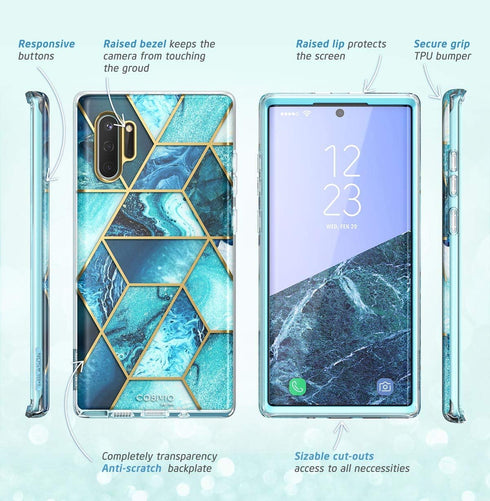 i-Blason Cosmo Series Case for Galaxy Note 10 Plus/Note 10 Plus 5G 2019 Release (Ocean)...