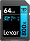 Lexar BLUE Series High-Performance 800x 64GB UHS-I SDXC Memory Card...