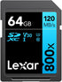 Lexar BLUE Series High-Performance 800x 64GB UHS-I SDXC Memory Card...