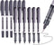 Black Liquid Ink Rollerball Pen, Fine Tip Pens Bullet Nib 0.5mm Black Ink?Smooth Writing Rollering Writing Pen, 12 Pack Office Bulk Pens...