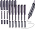 Black Liquid Ink Rollerball Pen, Fine Tip Pens Bullet Nib 0.5mm Black Ink?Smooth Writing Rollering Writing Pen, 12 Pack Office Bulk Pens...