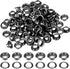 100Sets Metal Black Eyelets 1/4 Inch Grommets Eyelets with Washers 1/4 Grommet Kit for Canvas, Shoes, Clothing, Bead Cores, Fabric, Leather and Ba...