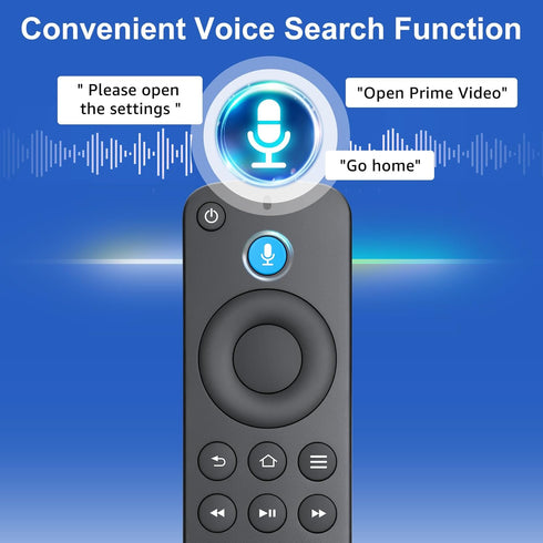 Voice Remote Control Replacement for Fire-TV-Stick-TV Cube and for Insignia-Toshiba-Pioneer-AMZ Fire Smart TVs...