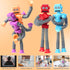 4 Pcs Telescopic Suction Cup Robot Toy, Coolest Pop Tubes Sensory Toys for Toddlers, Educational Fidget Toys Robot Party Favors for Anxiety Kids f...