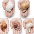 5Pcs Large Hermit Crab Shells, Natural Sea Conch Size: 3"-4.5", Opening Size: 1.5"-3", Turbo Seashells for Hermit Crab Supplies and Beach Decorati...