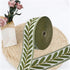 10.9Yards Jacquard Ribbon 2.4 Inch Jacquard Ribbon Emobridered Leaf Pattern Jacquard Polyester Ribbons for DIY Sewing Curtains Decorating Crafting...