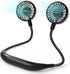 AMACOOL Neck Fan Battery Operated Neckband Fan Hand-Free Wearable Personal Fan for Hot Flashes Home Office Travel Outdoor Sports (Black)...