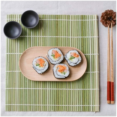 JapanBargain 3664, Sushi Making Kit Bamboo Roller Rolling Mat and Rice Paddle Scoop Set...