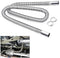 COLOR TREE 2M 2.5CM Universal Stainless Steel Exhaust Pipe Parking Air Heater Tank Diesel Gas Vent Hose Length for Car Truck...