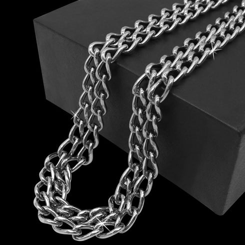 Dog Pet Martingale Pinch Metal Stainless Steel Collar for Training Walking Link Double Plated Choke Chain Neck for XL Dogs 24-28"...