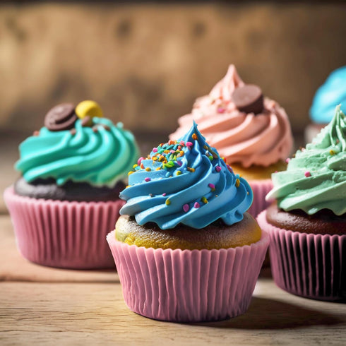 Baking Cups, 100 pieces Paper Cupcake Liners Wrappers Nonstick Muffin Molds Baking Cup Holders for Wedding, Birthday, Baby Shower or Holiday Party...