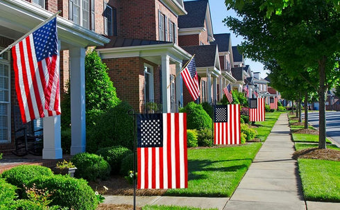 Garden Flag Stand Iron Garden Flag Pole 36.5x16.5 inch with 2 Flag Stopper and 1 Tiger Clip Garden flag stake for Outdoor Decorate Garden Yard...