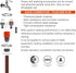 4 Piece Quick Connect Starter Set,Hose Fittings,1/2 Inch &3/4 Inch Plastic Hose Connector Garden Hose, Sprinkler or Spray Nozzle,Auto Parts Washin...