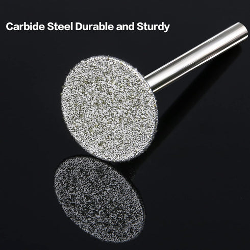 Stone Carving Set Diamond Burr Bits Compatible with Dremel, 17PCS Polishing Kits Rotary Tools Accessories with 2.35mm 3mm Shank T Shape for Carvin...