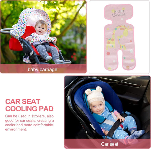 Kisangel Seats Stroller Cooling Pad Car Cooler Pad Stroller Cooling Liner Pad Mat Summer Breathable Ice Cooler Mat Cushion for Stroller Stroller L...