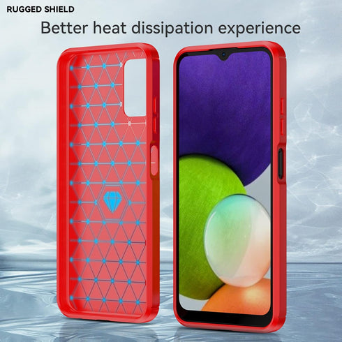 for Samsung A03S case, Galaxy A03S case with HD Screen Protector, Fashion Shock-Absorption Flexible TPU Bumper Soft Rubber Protective Case Cove fo...