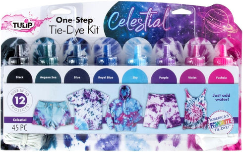 Tulip One-Step Tie-Dye Kit One-Step 8 Color Kit Tie Dye, Celestial...
